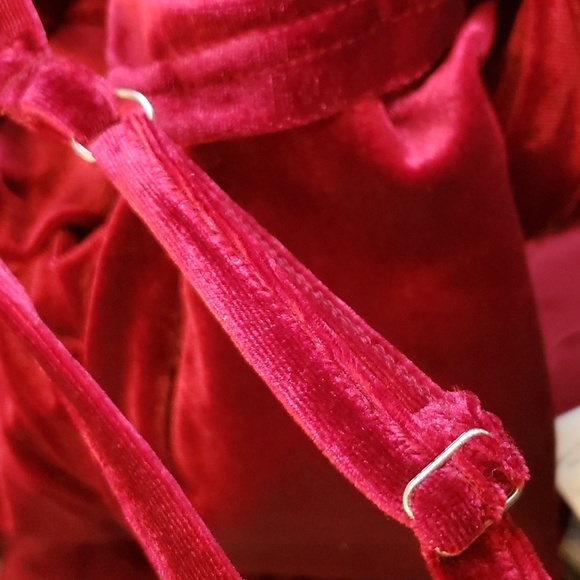 TINSTREE One Shoulder Velvet Bodycon Ruched Cocktail Party Dress Wine Red Size M - Picture 13 of 13